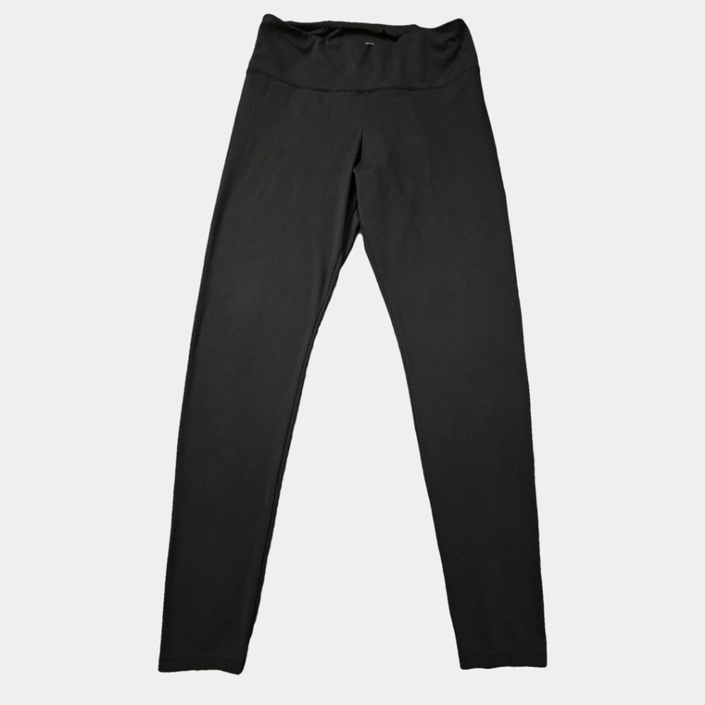 Felina Velvet Soft Pull-On Mid-Rise Black Leggings Size L